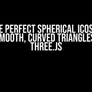 Create Perfect Spherical Icosphere with Smooth, Curved Triangles using Three.js