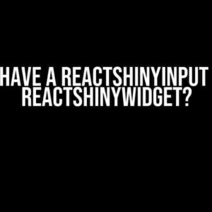 How to have a ReactShinyInput inside a ReactShinyWidget?