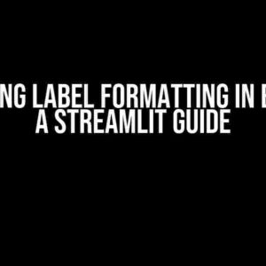 Mastering Label Formatting in ECharts: A Streamlit Guide