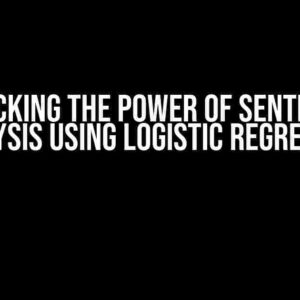 Unlocking the Power of Sentiment Analysis using Logistic Regression